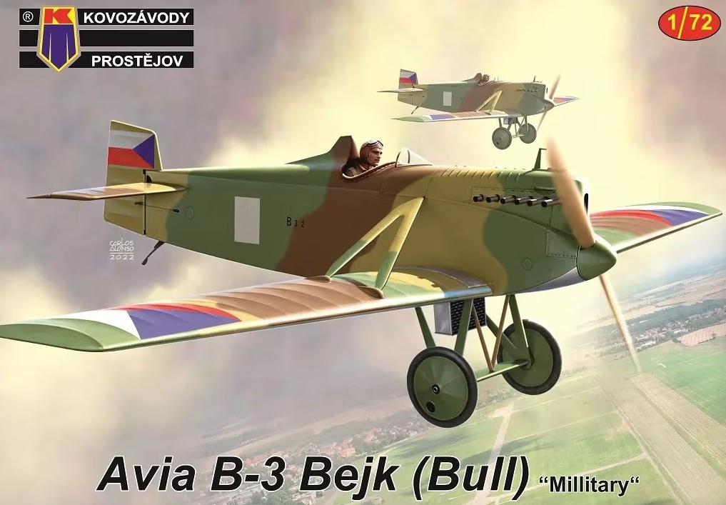 KPM0341  авиация  Avia B-3 Bejk (Bull) "Military"  (1:72)