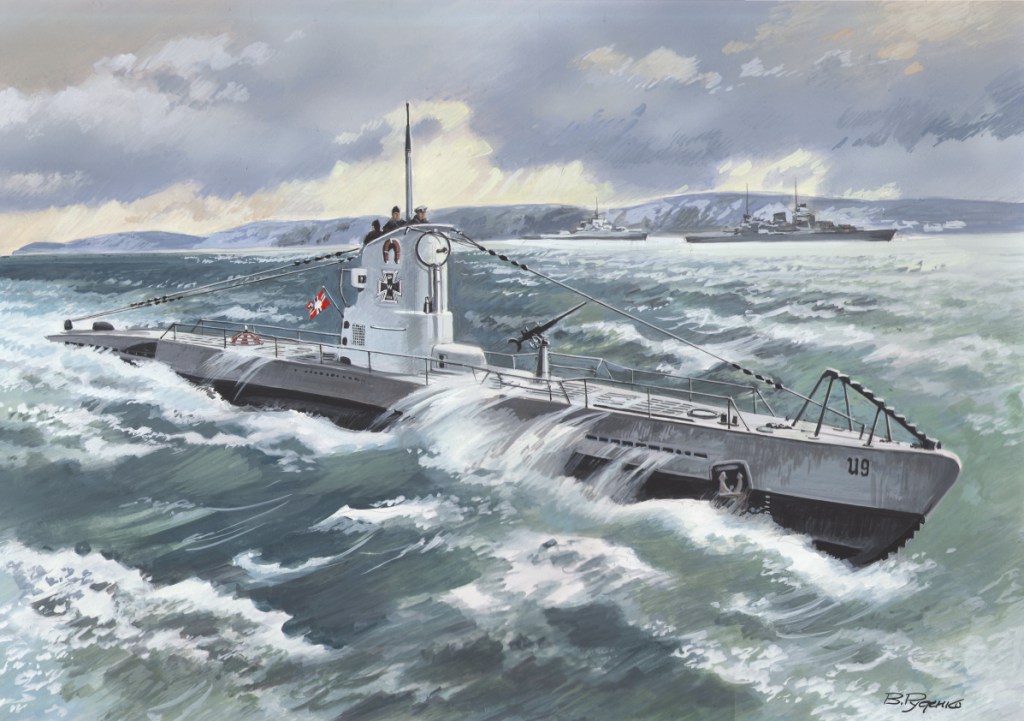 S.009  флот  U-Boat Type II B (1:144)