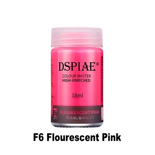 F-6  краска  18мл Flourescent Pink
