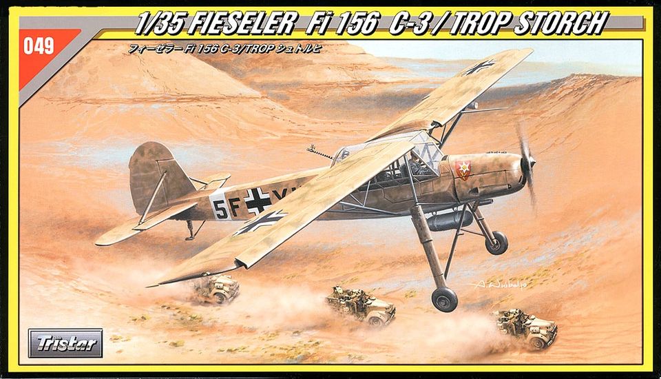 80181  авиация  Fieseler Fi-156 C-3/TROP Storch  (1:35)