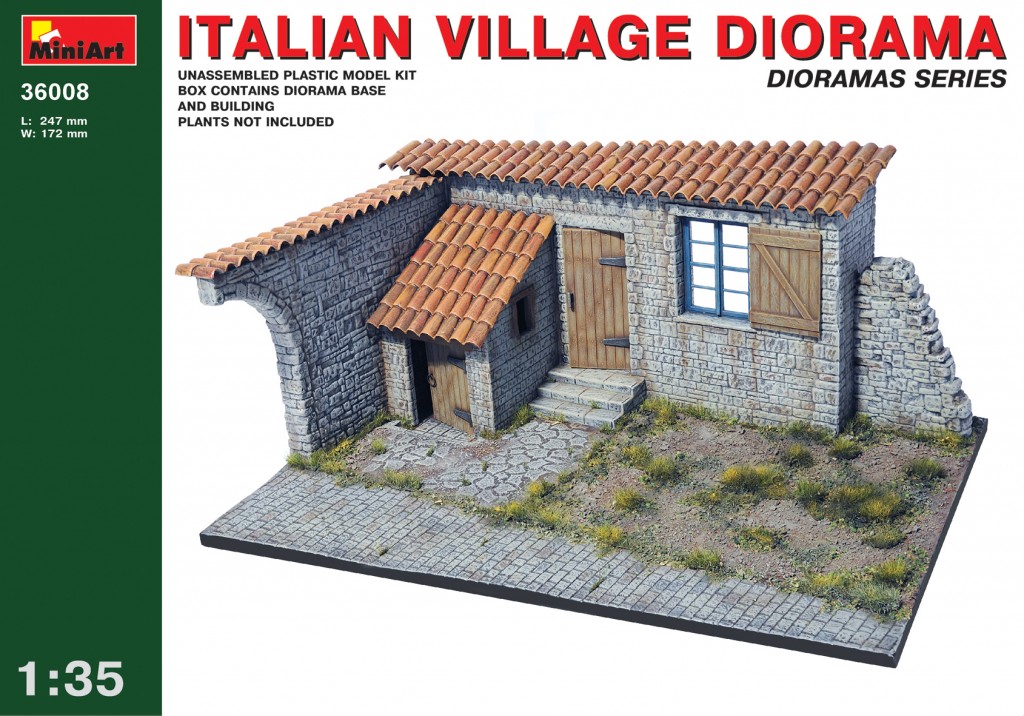36008  наборы для диорам  ITALIAN VILLAGE DIORAMA  (1:35)