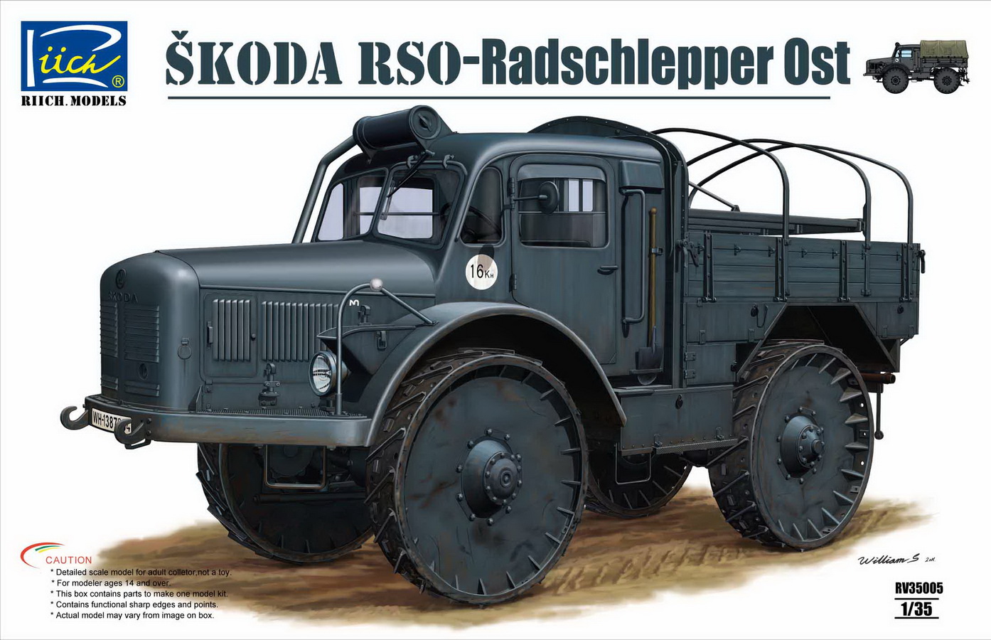 RV35005  техника и вооружение  Skoda RSO-Radschlepper Ost  (1:35)
