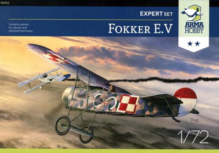 70012  авиация  Fokker E.V (Expert Set)  (1:72)