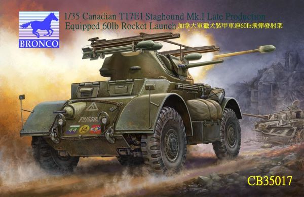CB35017  техника и вооружение  Canadian T17E1 Staghound Mk.I (Late Prod with 60LB Rocket)  (1:35)
