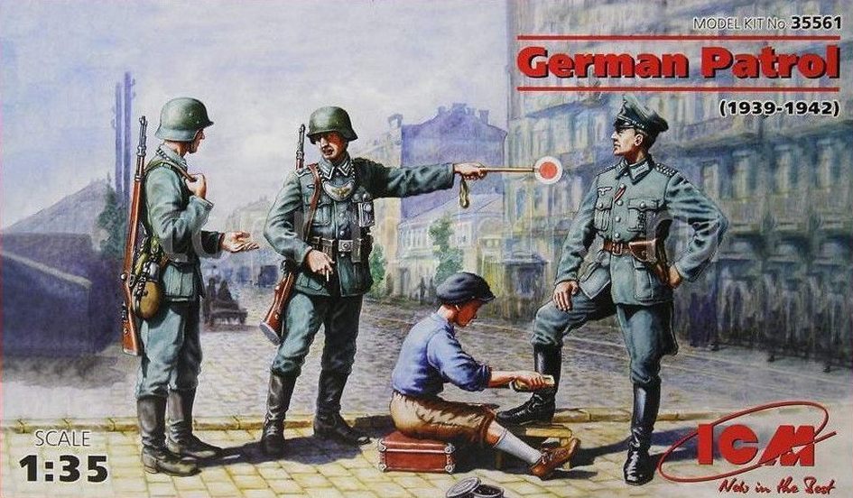 35561  фигуры  Германский патруль (1939-1942 г.) (1:35)