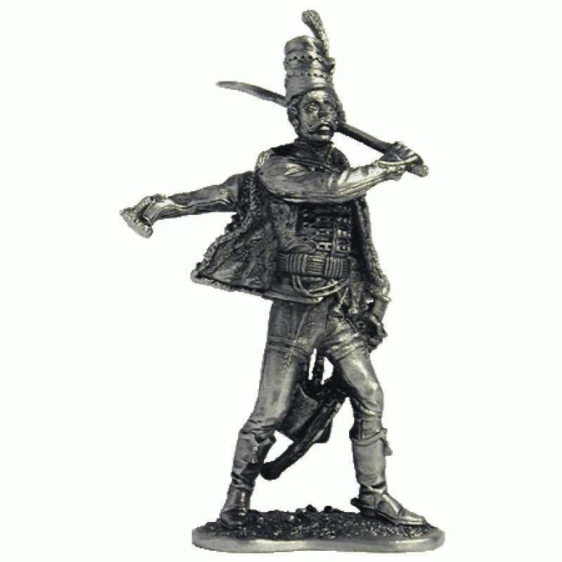 027 R  миниатюра  Рядовой бахмутского гусарского полка, 1764-72
