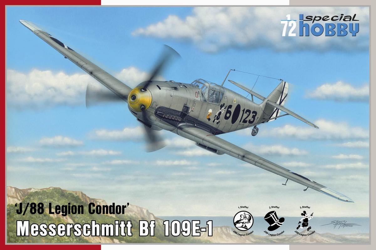 SH72459  авиация  Messerschmitt Bf-109E-1 "J/88 Legion Condor"  (1:72)