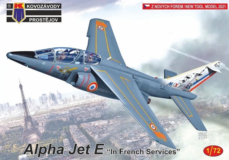 KPM0264  авиация  Alpha Jet E "In French Services"  (1:72)