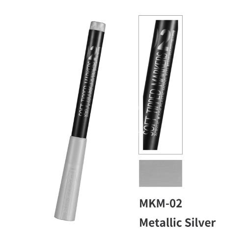 MKM-02  краска  Маркер серебристый металлик