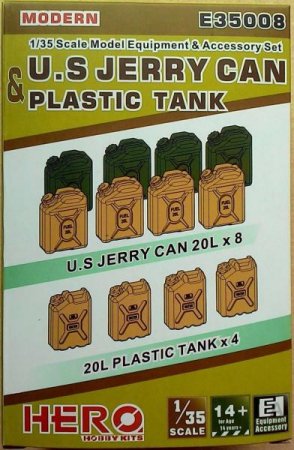 E35008  дополнения из пластика  U.S. Jerry Can & Plastic Tank  (1:35)