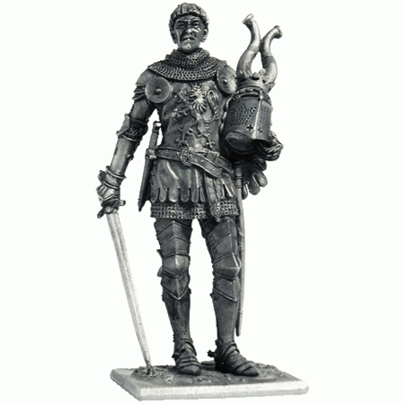 155 M  миниатюра  Западно-европейский рыцарь, 14в.