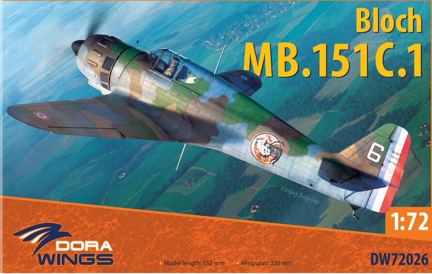 DW72026  авиация  Bloch MB.151 C.1  (1:72)