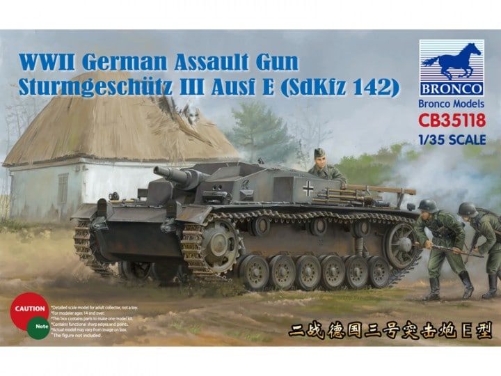 CB35118  техника и вооружение  САУ  German Assault Gun Sturmgeschütz III Ausf E(SdKfz 142)(1:35)