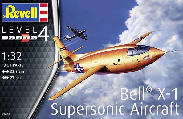 03888  авиация  Bell X-1 Supersonic Aircraft  (1:32)