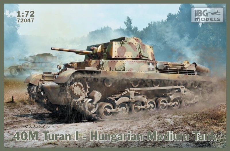 72047IBG  техника и вооружение  40M Turan I  Hungarian Medium Tank  (1:72)