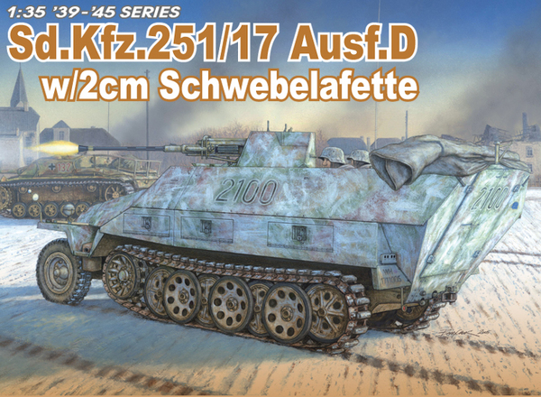 6292  техника и вооружение  Sd.Kfz. 251/17 Ausf. D w/2cm Schwebelafette  (1:35)
