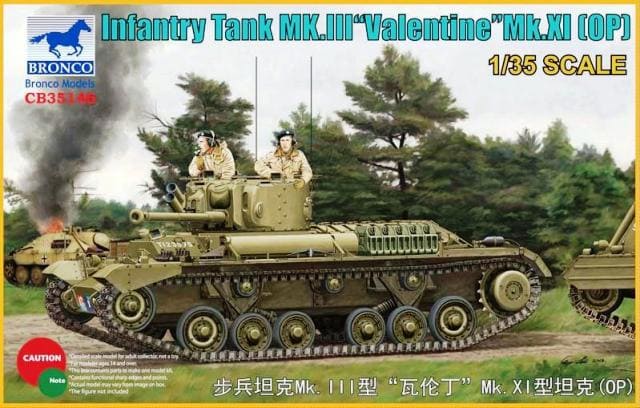 CB35146  техника и вооружение  Infantry Tank Mk.III Valentine Mk.XI (OP)  (1:35)