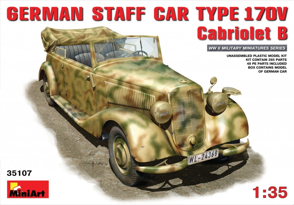 35107  техника и вооружение  GERMAN CAR TYPE 170V Cabriolet B  (1:35)