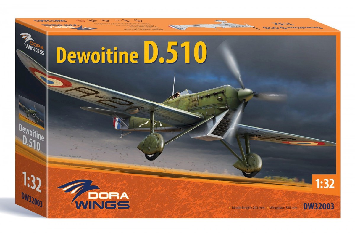 DW32003  авиация  Dewoitine D.510  (1:32)