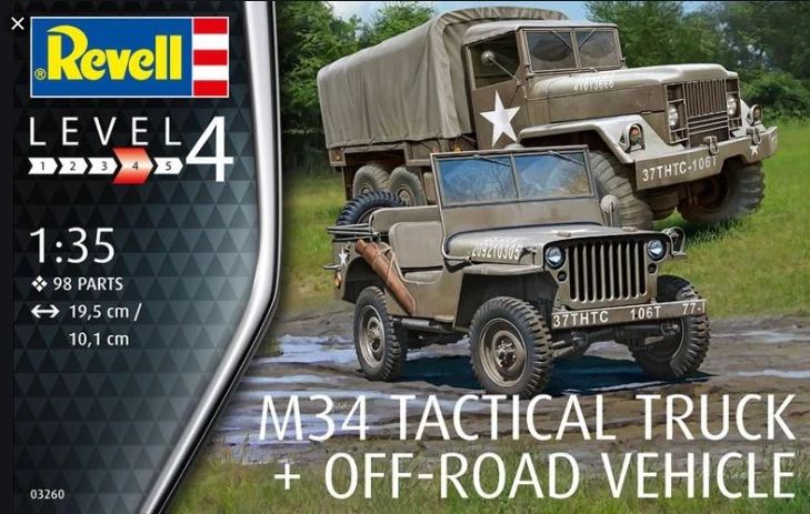 03260  техника и вооружение  M34 Tactical Truck + Off-Road Vehicle  (1:35)