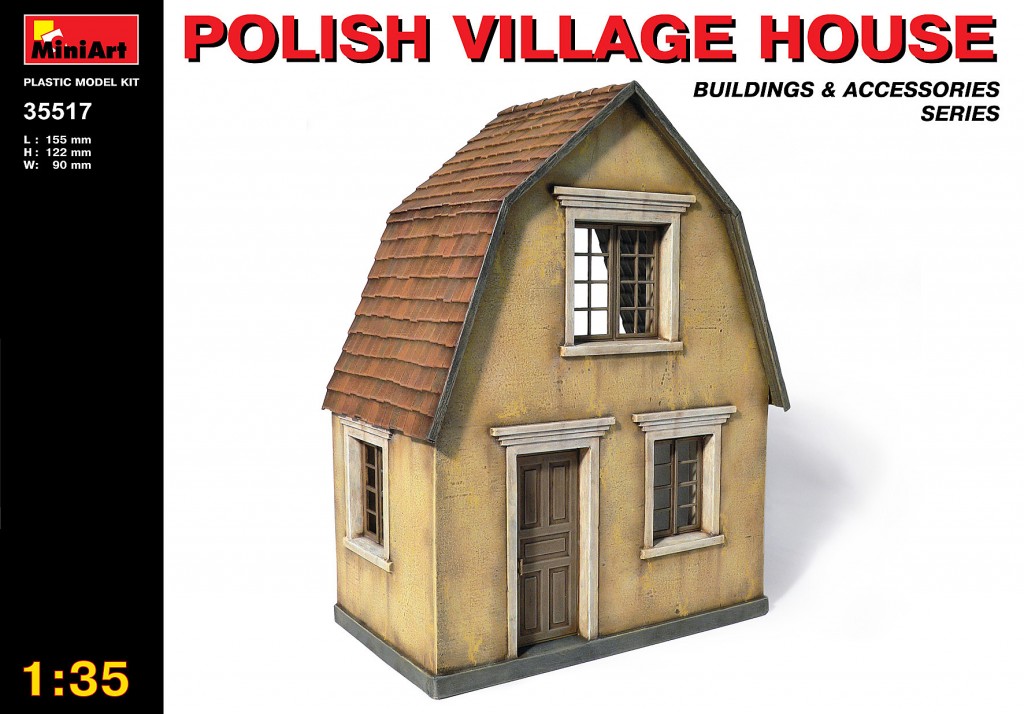 35517  наборы для диорам  POLISH VILLAGE HOUSE  (1:35)