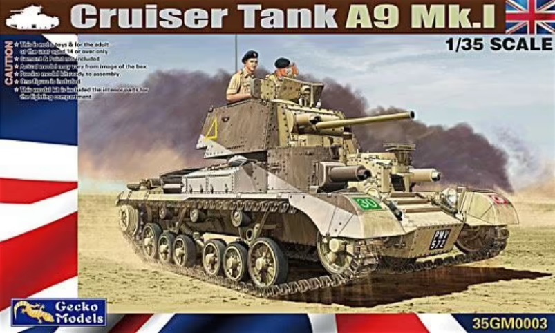 35GM0003  техника и вооружение  Cruiser Tank A9 Mk.I  (1:35)