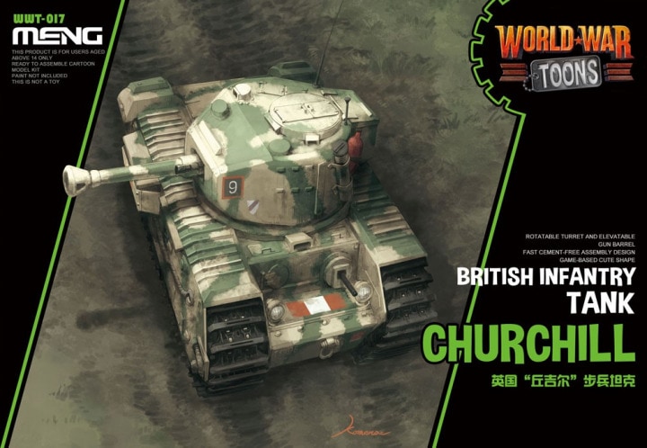 WWT-017  техника и вооружение  World War Toons Churchill British Infantry Tank