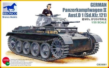 CB35061  техника и вооружение  German Panzerkampfwagen II Ausf.D1 (Sd.Kfz.121) (1:35)