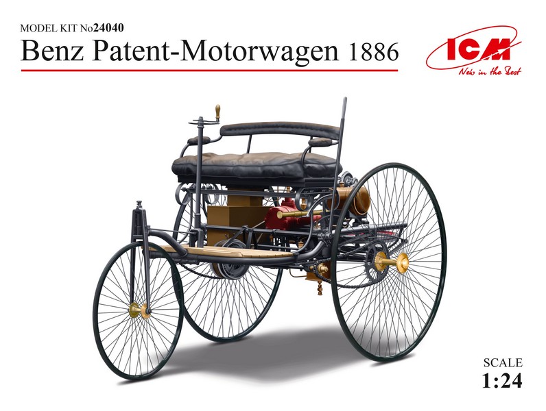 24040  автомобили и мотоциклы  Benz Patent-Motorwagen 1886  (1:24)
