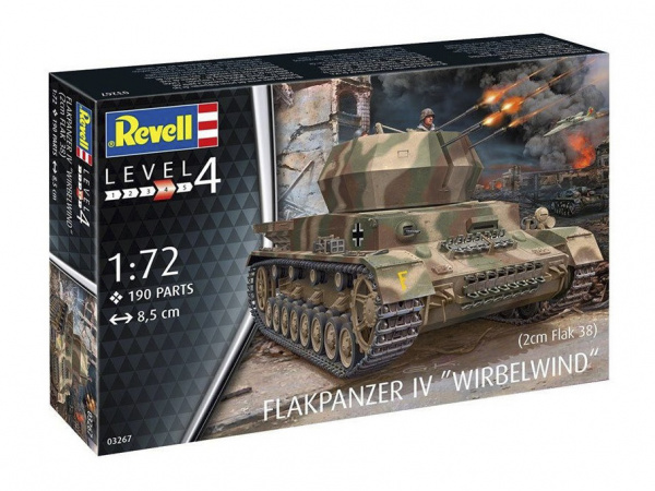 03267  техника и вооружение  ЗСУ  Flakpanzer IV Wirbelwind   (1:72)