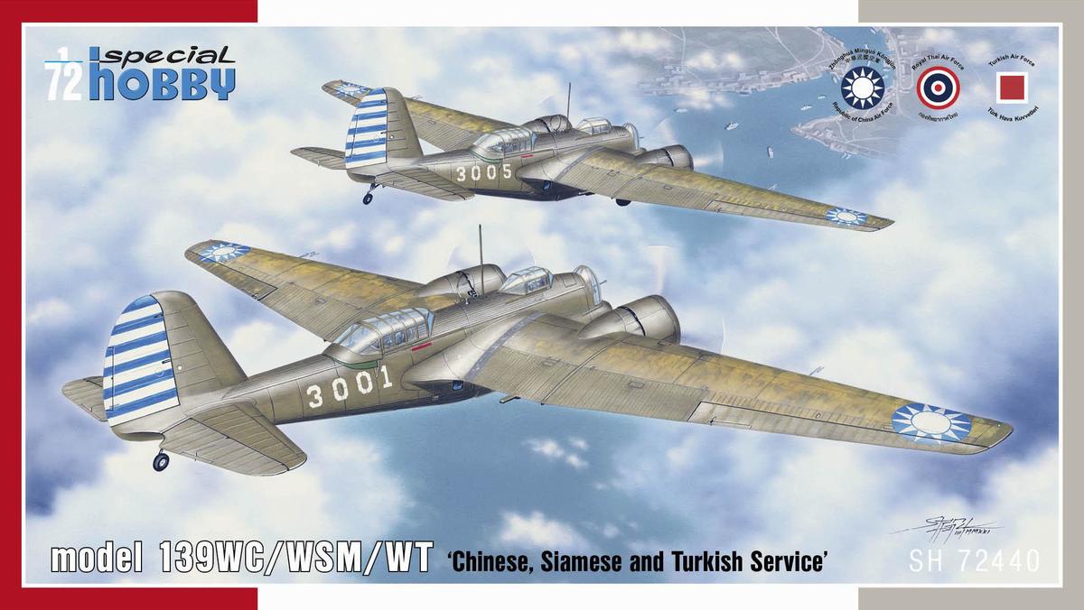 SH72440  авиация  model 139 (B-10) "Chinese, Siamese and Turkish Service"  (1:72)