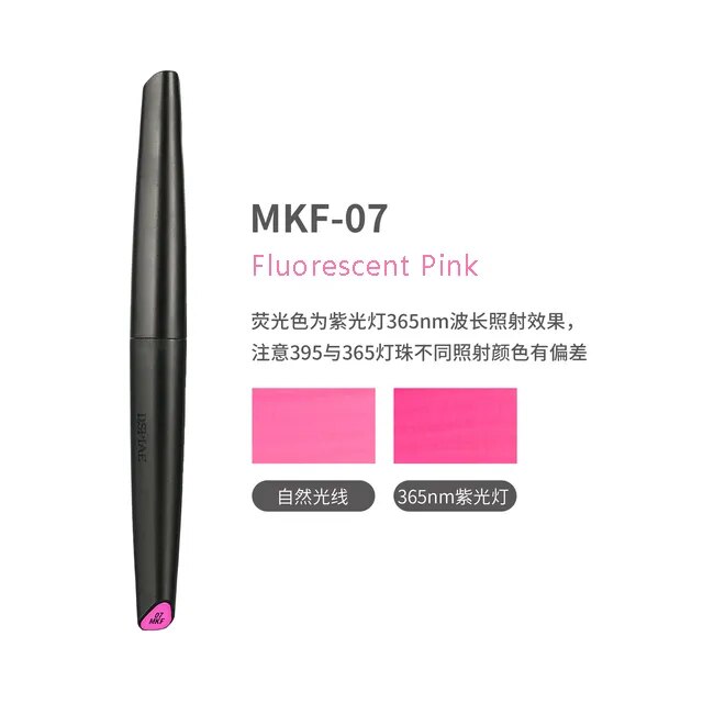 MKF-07  краска  Маркер флуоресцентный розовый