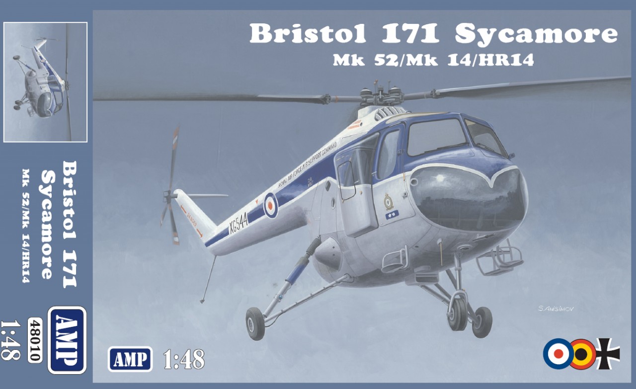 48010  авиация  Bristol 171 Sycamore Mk 52/Mk 14/HR14  (1:48)