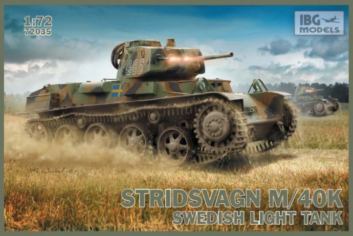 72035IBG  техника и вооружение  Stridsvagn m/40 K Swedish light tank  (1:72)