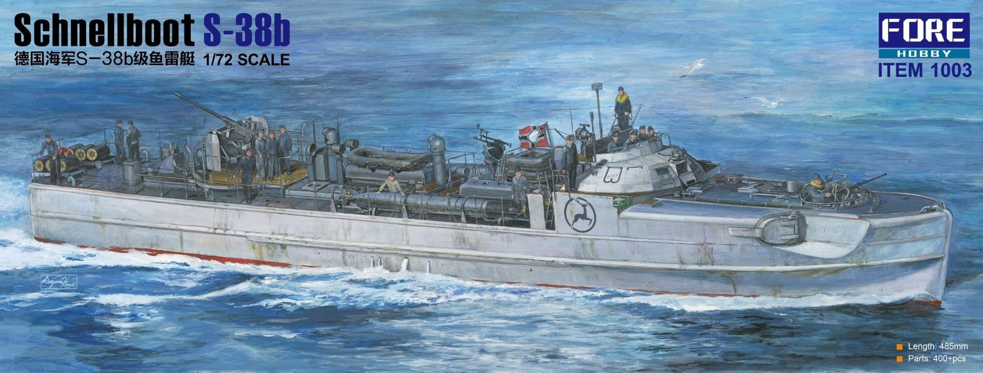1003  флот  Schnellboot S-38B  (1:72)