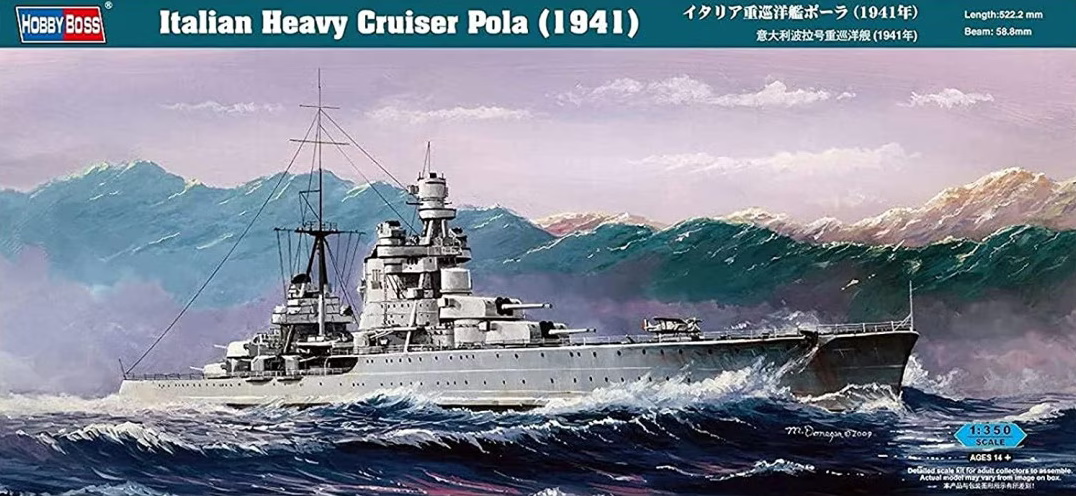 86502  флот  Italian Heavy Cruiser Pola (1941)  (1:350)