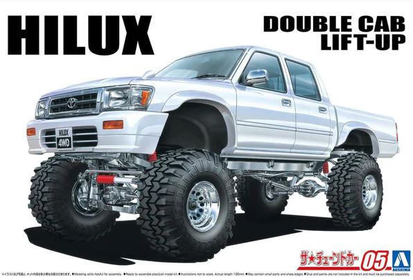 06131  автомобили и мотоциклы  Hilux Pick-Up Double Cab Lift Up '94  (1:24)