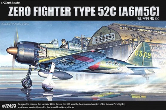12493  авиация  A6M5c Zero Fighter type 52c  (1:72)