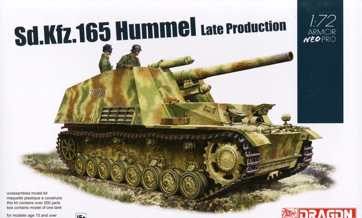 7628  техника и вооружение  Sd.Kfz. 165 Hummel (late production)  (1:72)