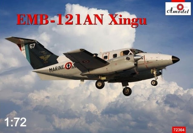 72364  авиация  EMB-121A1 Xingu II  (1:72)