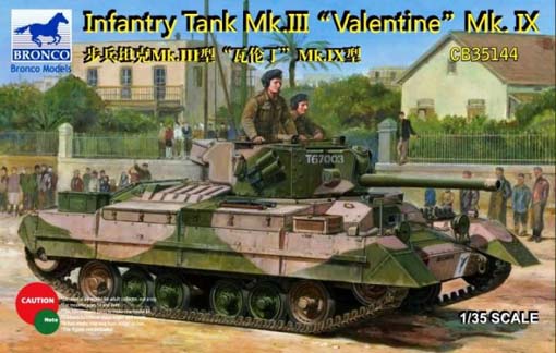 CB35144  техника и вооружение  Infantry Tank Mk.III Valentine Mk.IX  (1:35)