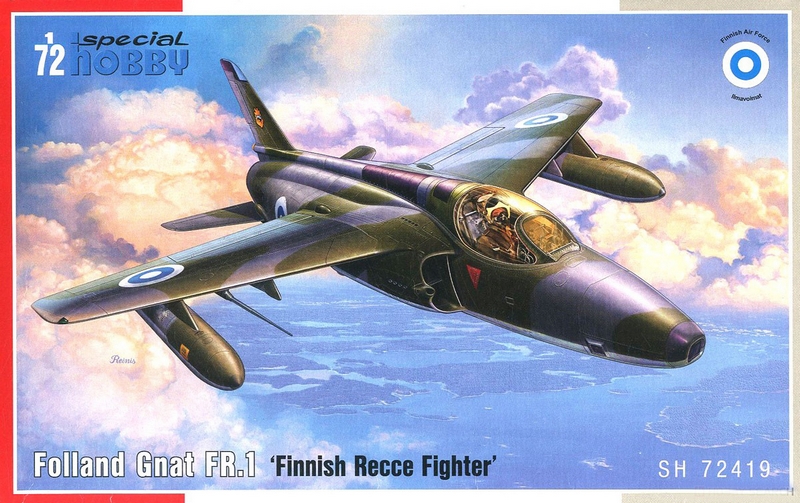 SH72419  авиация  Folland Gnat FR.1 "Finnish recce fighter"  (1:72)
