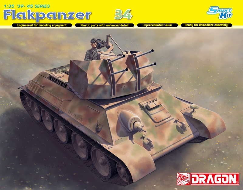 6599  техника и вооружение  САУ Flakpanzer Танк-34r (1:35)