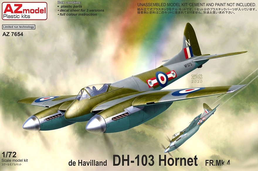 AZ7654  авиация  de Havilland DH-103 Hornet FR.Mk.4  (1:72)