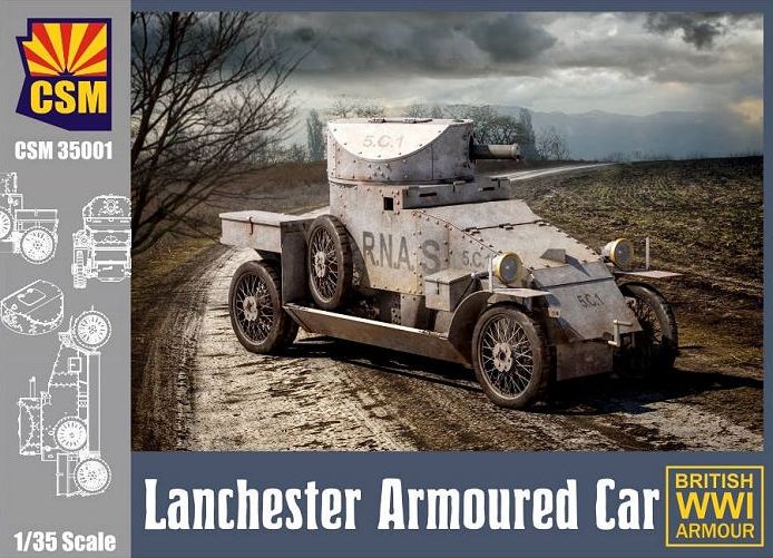 CSM35001  техника и вооружение  Lanchester Armoured Car  (1:35)