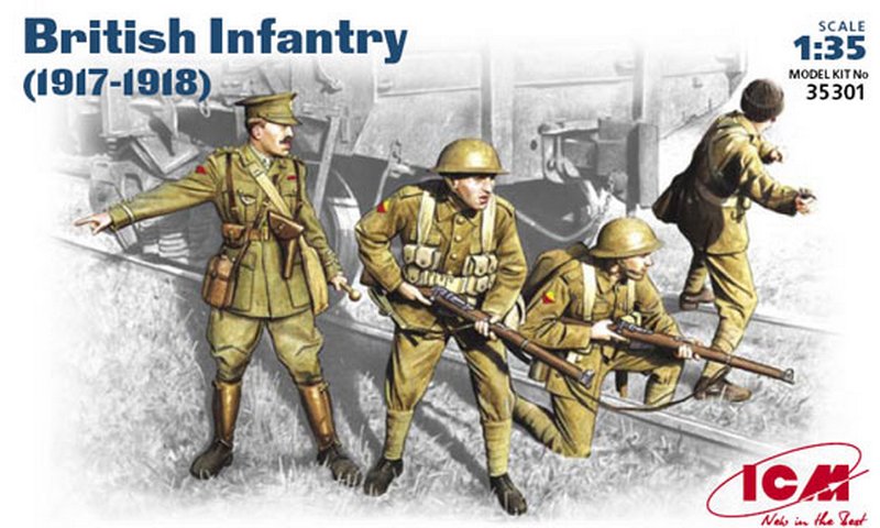 35301  фигуры   Британская пехота (1917-1918) (1:35)