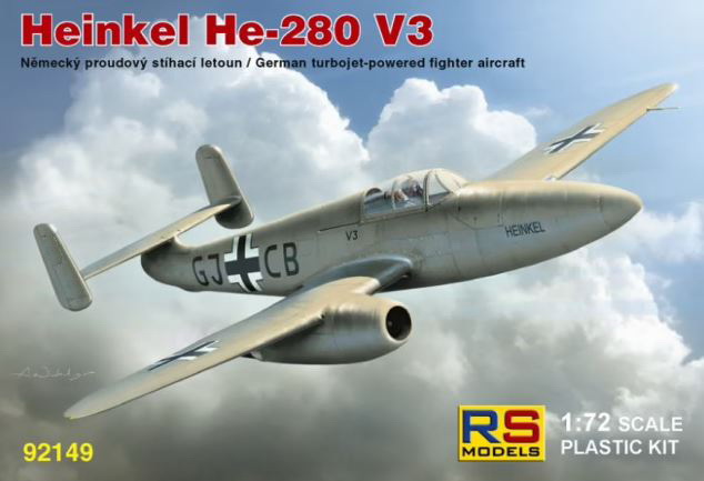 92149  авиация  Heinkel He-280 V3  (1:72)