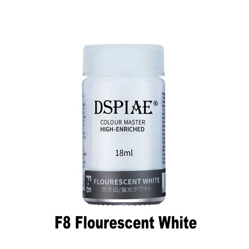 F-8  краска  18мл Flourescent White