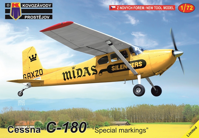 KPM0370  авиация  Cessna C-180 "Special markings"  (1:72)