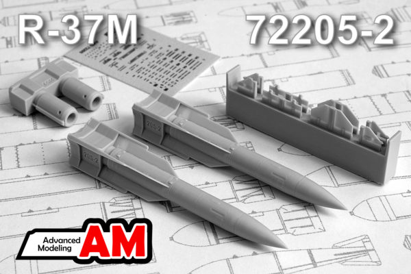 AMC 72205-2  дополнения из смолы  УР Р-37м (2шт.)  (1:72)